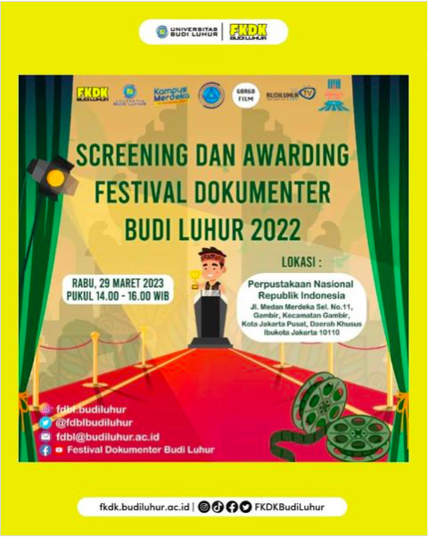 Screening dan Awarding Festival Dokumenter Budi Luhur 2022