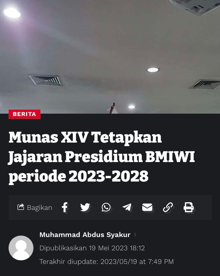 Dr. Umaimah Wahid selaku Kaprodi S2 Ilmu Komunikasi resmi terpilih dalam Presidium Badan Musyawarah Islam Wanita Indonesia (BMIWI) periode 2023-2028