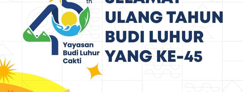 Selamat Ulang Tahun ke-45 Universitas Budi Luhur

Semoga selalu menebarkan nilai…