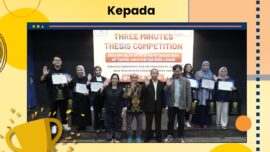 Selamat Kepada Para Pemenang “THREE MINUTES THESIS COMPETITION”