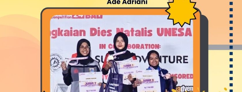 FKDK Budi Luhur mengucapkan Selamat kepada Ade Adriani atas keberhasilannya mera